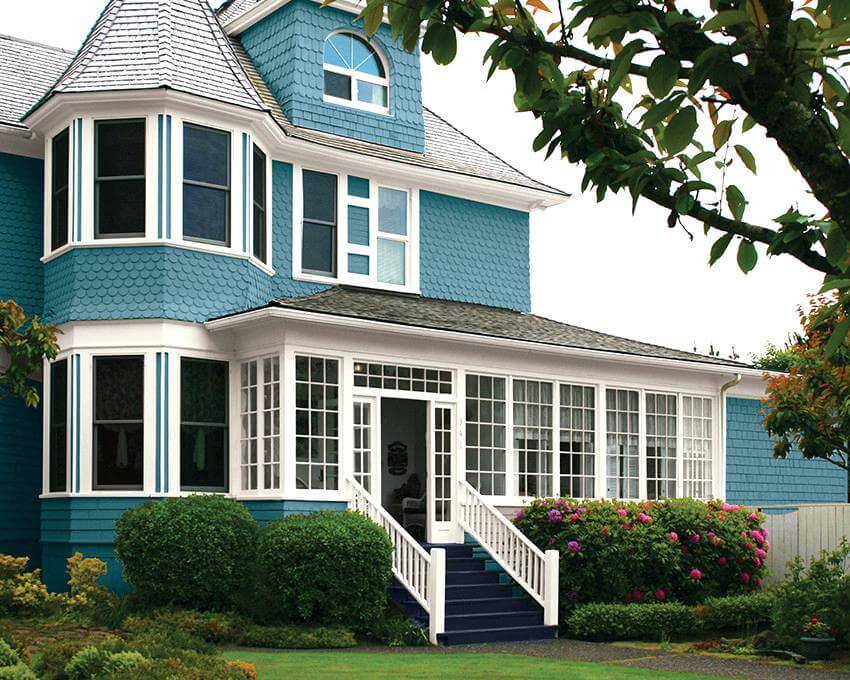culori casa exterior combinatii alb si albastru 5