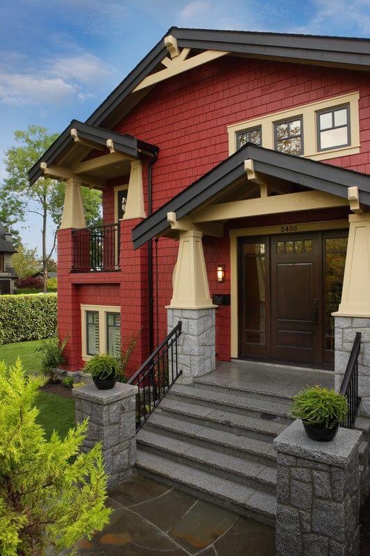 culori casa exterior negru rosu 3