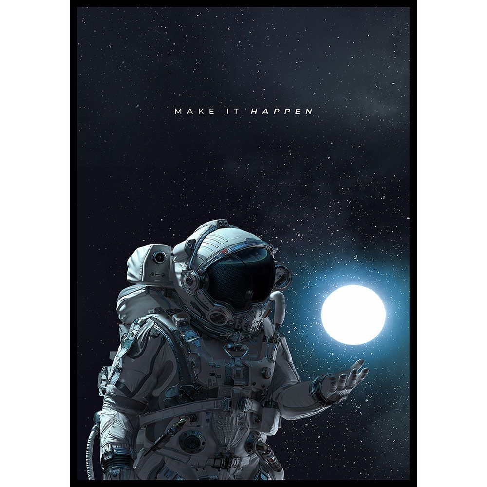 tablou astronaut Moon