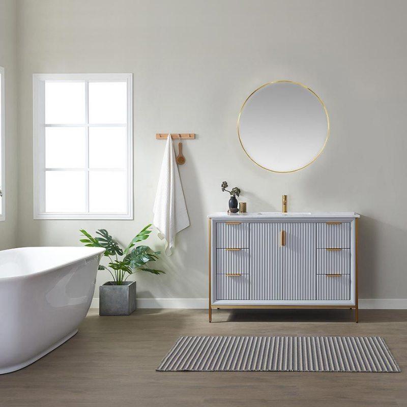 mobilier baie cu lavoar blat granit