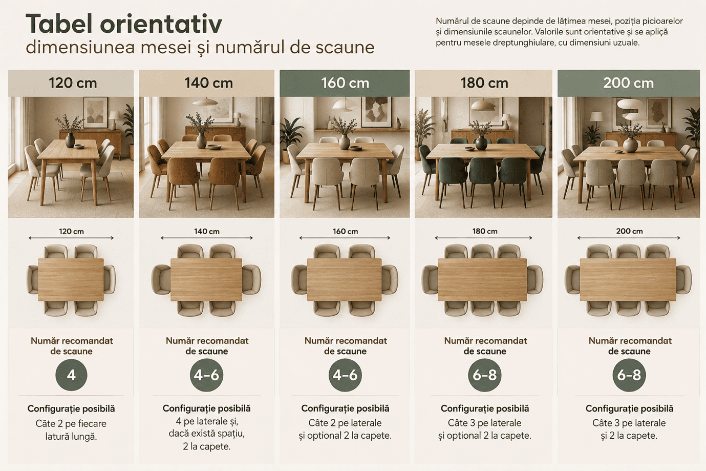 Cum alegi scaunele pentru masa de dining - 1